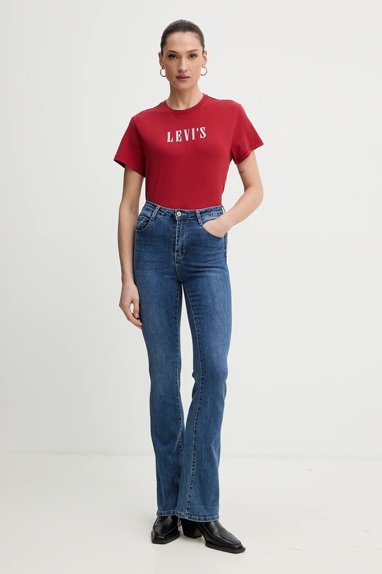 Levi's t-shirt bawełniany A2226.0143 czerwony AW25