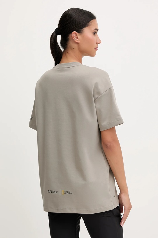 Odzież adidas TERREX t-shirt sportowy KC2350 beżowy