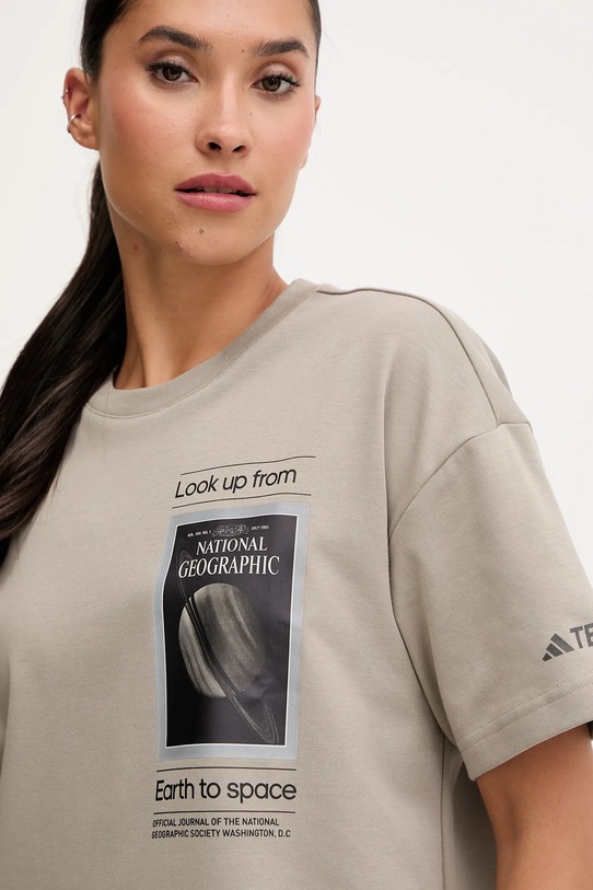 adidas TERREX t-shirt sportowy KC2350 beżowy