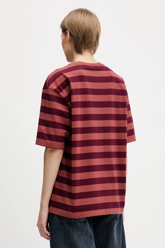 Odzież adidas Originals t-shirt bawełniany STRIPED SS TEE KF2320 pomarańczowy
