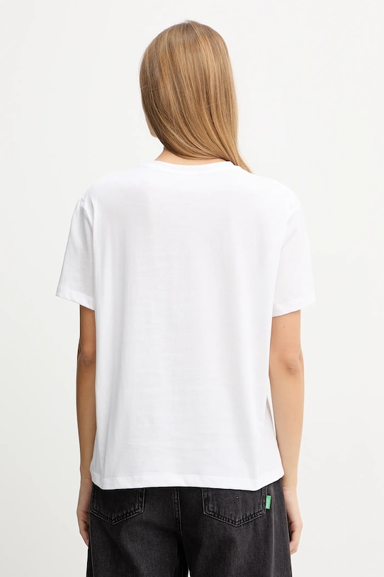 Odzież Liu Jo t-shirt bawełniany MF5345.JS923 biały