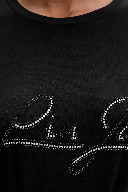 Bavlněné tričko Liu Jo MF5410.JS923 černá