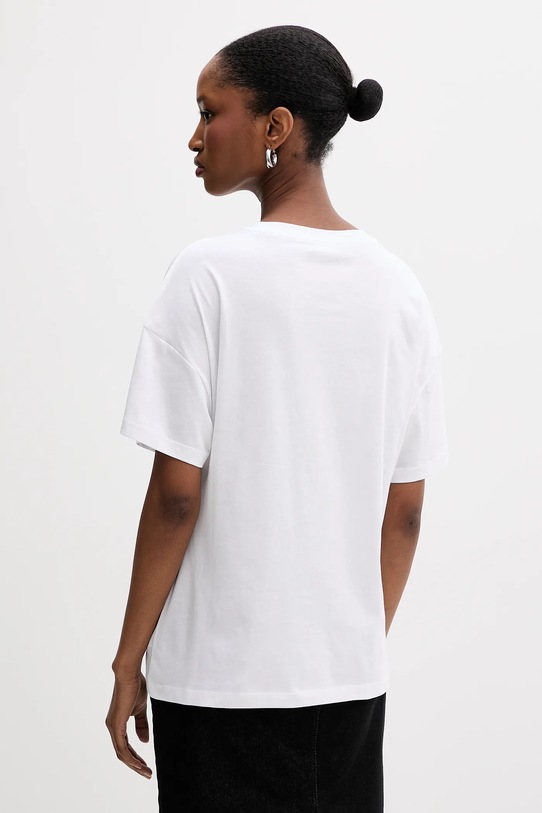 Odzież Liu Jo t-shirt bawełniany MF5416.JS923 biały