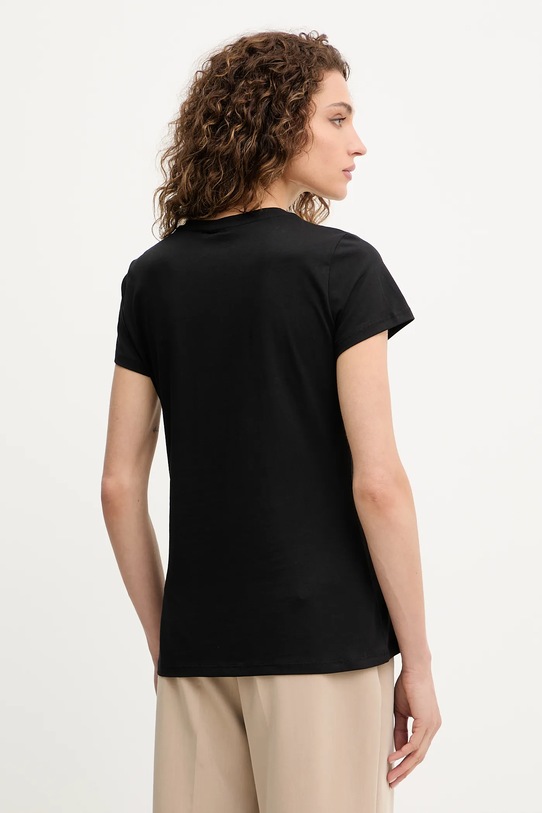 Odzież Liu Jo t-shirt bawełniany MF5456.JS923 czarny