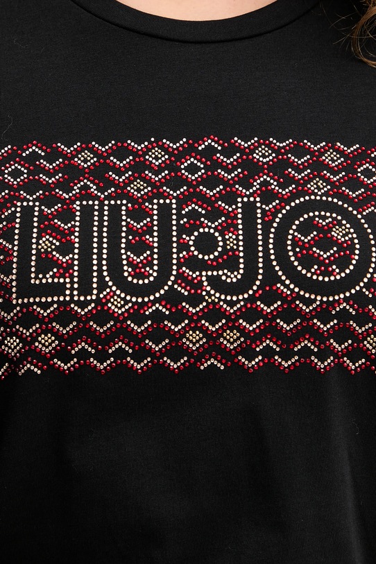 Liu Jo t-shirt bawełniany MF5456.JS923 czarny