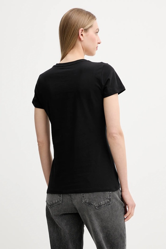 Odzież Liu Jo t-shirt bawełniany MF5456.JS923 czarny