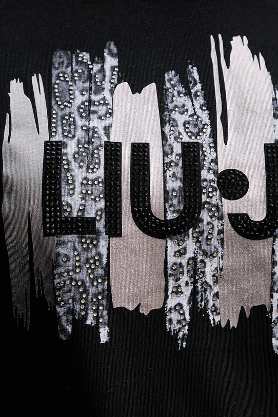 Liu Jo t-shirt bawełniany MF5456.JS923 czarny