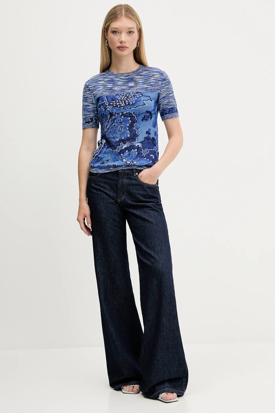 Desigual t-shirt DANAE 25WWTF04 niebieski AW25