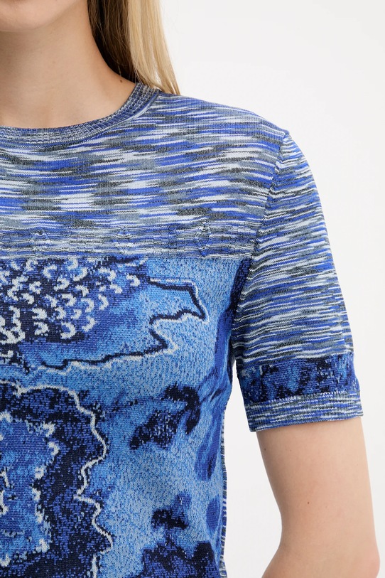 Desigual t-shirt DANAE 25WWTF04 niebieski