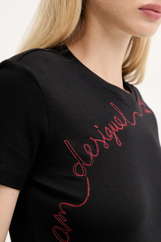 Desigual t-shirt CHARLY 25WWTK08 czarny