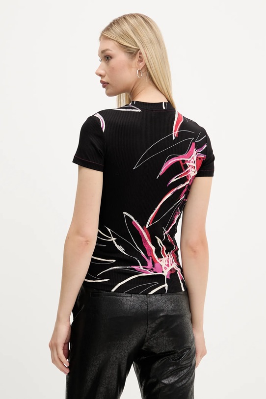 Odzież Desigual t-shirt LALA 25WWTK16 czarny