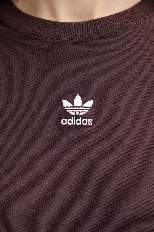 adidas Originals t-shirt in cotone Boyfriend Tee KW1907 marrone