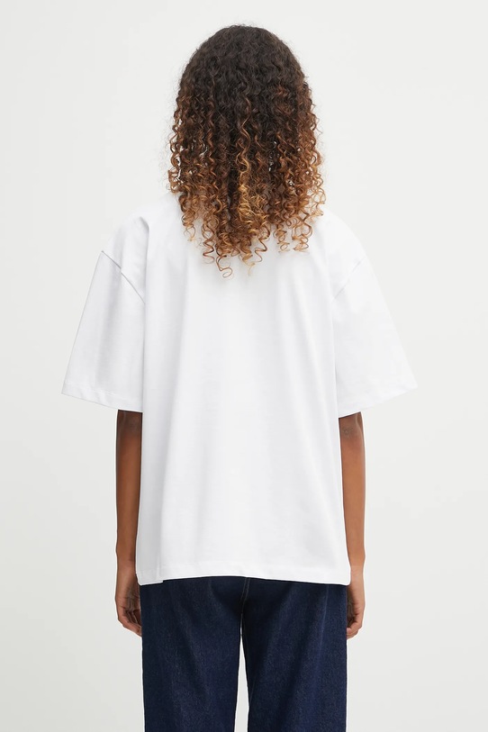 Îmbrăcăminte Fiorucci tricou din bumbac Cherry Mouth Print Boxy Fit W02FPTSH103CJ01WH03 alb