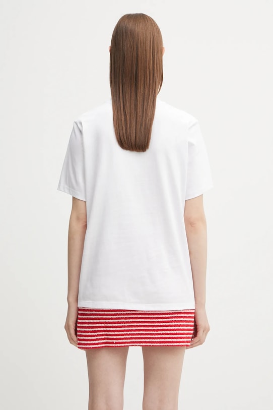 Îmbrăcăminte Fiorucci tricou din bumbac Cupid Love Club Print Regular Fit W02FPTSH428CJ01WH01 alb