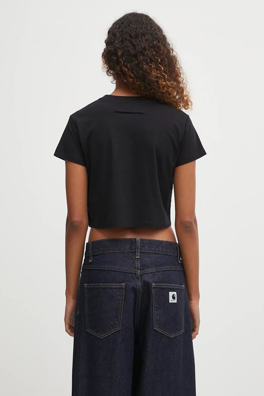 Ρούχα Μπλουζάκι MM6 Maison Margiela S52GC0352.S24312.900 μαύρο