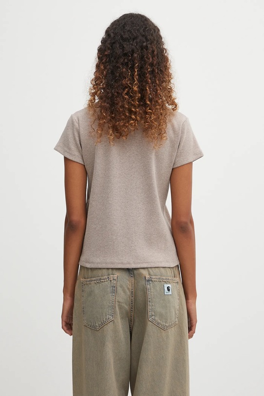 Odzież MM6 Maison Margiela t-shirt z domieszką wełny S52GC0357.M20122.809 beżowy