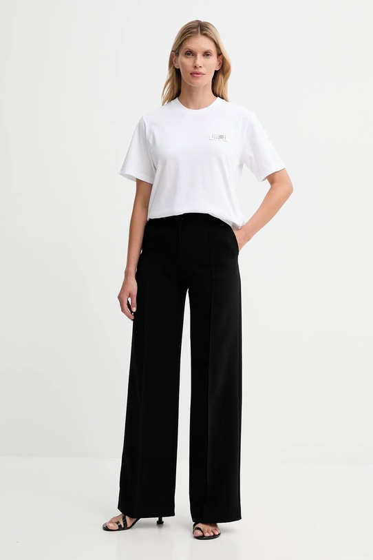 MM6 Maison Margiela t-shirt bawełniany S62GD0210.M20115.100 biały AW25
