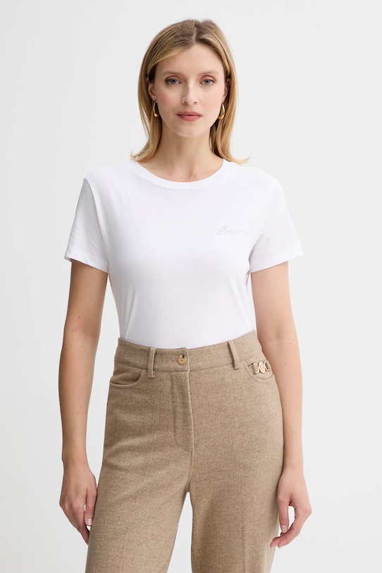 BOSS Orange t-shirt bawełniany bawełna biały 50549184