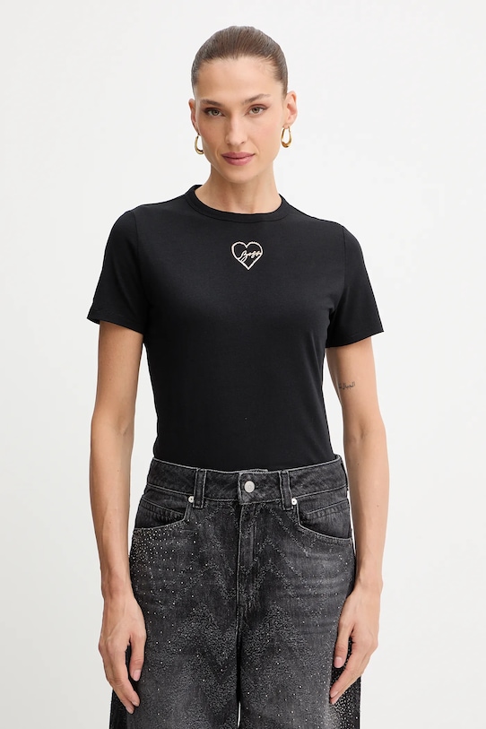 BOSS Orange t-shirt bawełniany nadruk czarny 50549192