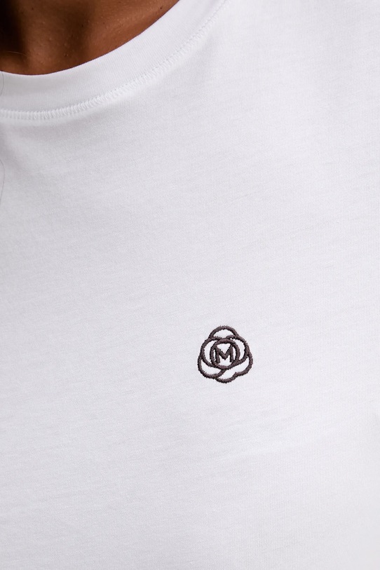Marella t-shirt bawełniany 2523976084200 biały
