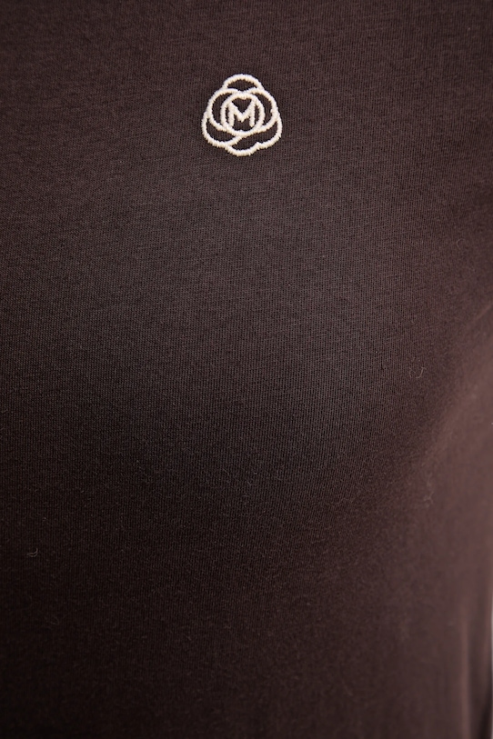 Bombažna kratka majica Marella 2523976084200 rjava