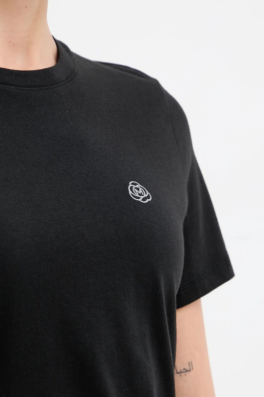 Marella t-shirt bawełniany 2523976084200 czarny