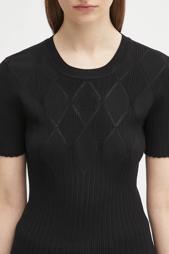 Kenzo bluzka Textured Summer czarny FF62TO6033CW