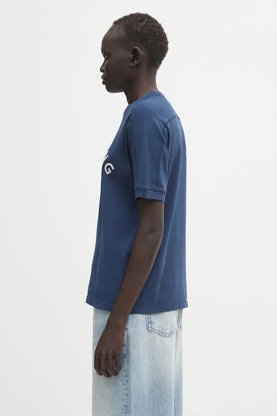 Anine Bing t-shirt bawełniany jaylin A.08.11527 granatowy AW25