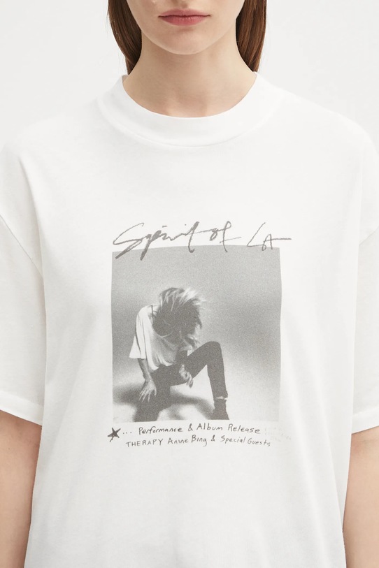 Anine Bing t-shirt in cotone ashton beige A.08.11305