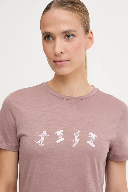 Спортивна футболка Icebreaker Merino 150 Tech Lite рожевий IB0A57CB0GV1