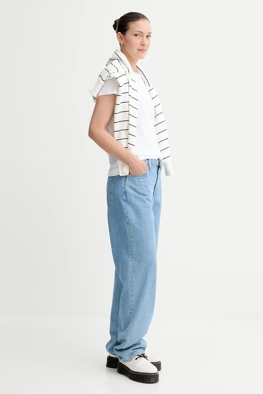 Βαμβακερό μπλουζάκι Rag & Bone λευκό RE7D25FT3SW