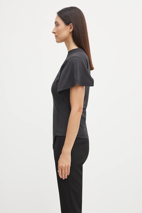 VETEMENTS t-shirt in cotone Logo Shifted WH76TR590B nero AW25