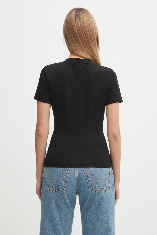 Odzież VETEMENTS t-shirt Logo Fitted T-Shirt WH76TR130B czarny