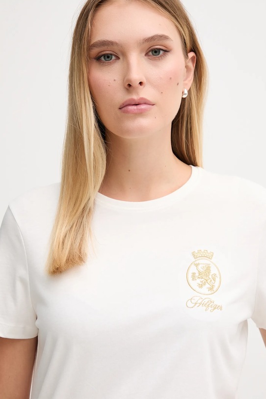 Tommy Hilfiger t-shirt bawełniany biały WW0WW46153