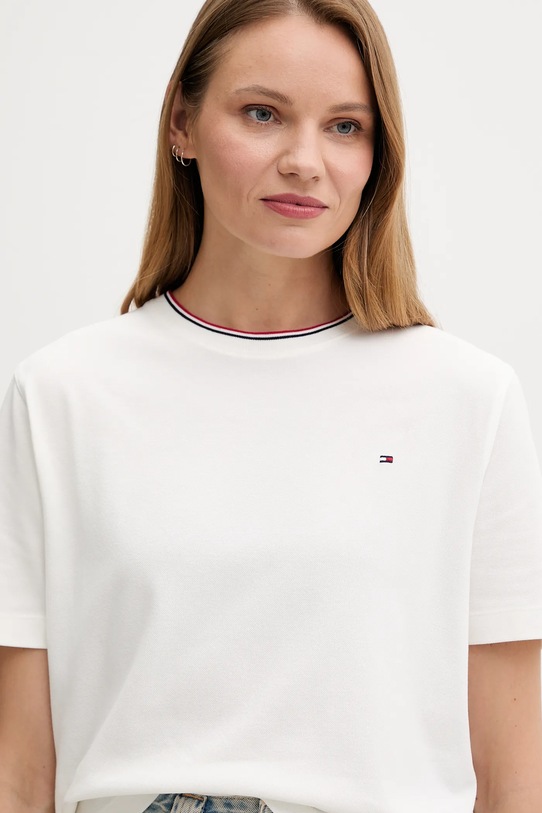 Tričko Tommy Hilfiger biela WW0WW47310