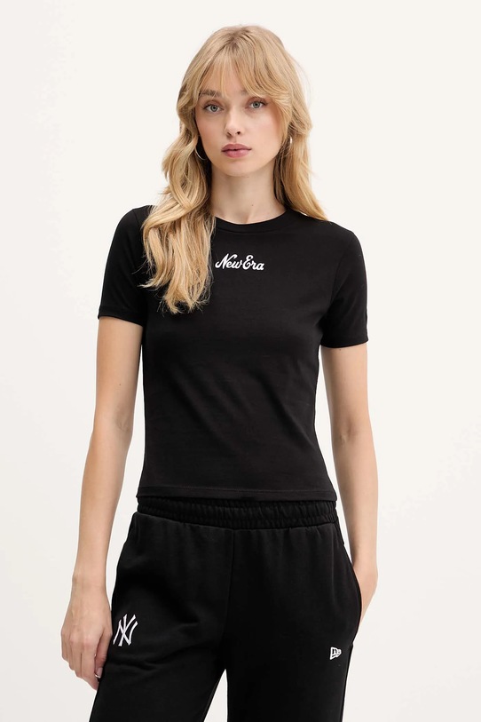 New Era t-shirt regular czarny 60564944