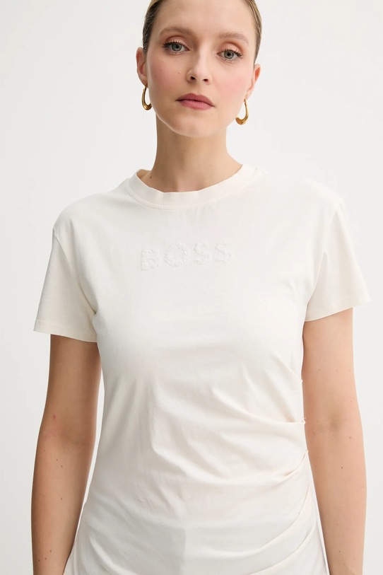 BOSS tricou din bumbac bej 50550324