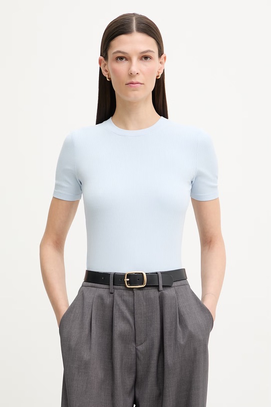 Calvin Klein tričko dámske s modalom modrá LV044D246G