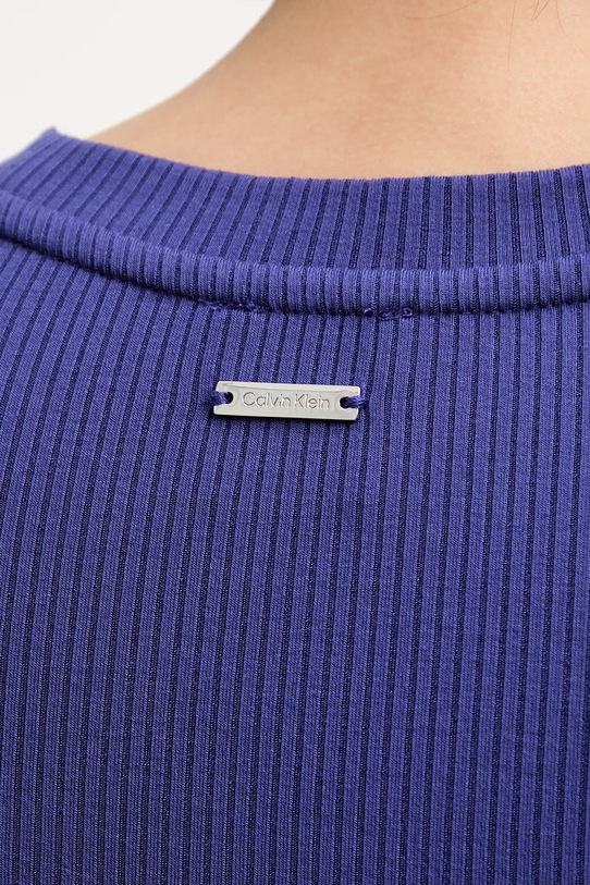 Calvin Klein t-shirt damski z modalem LV044D246G fioletowy