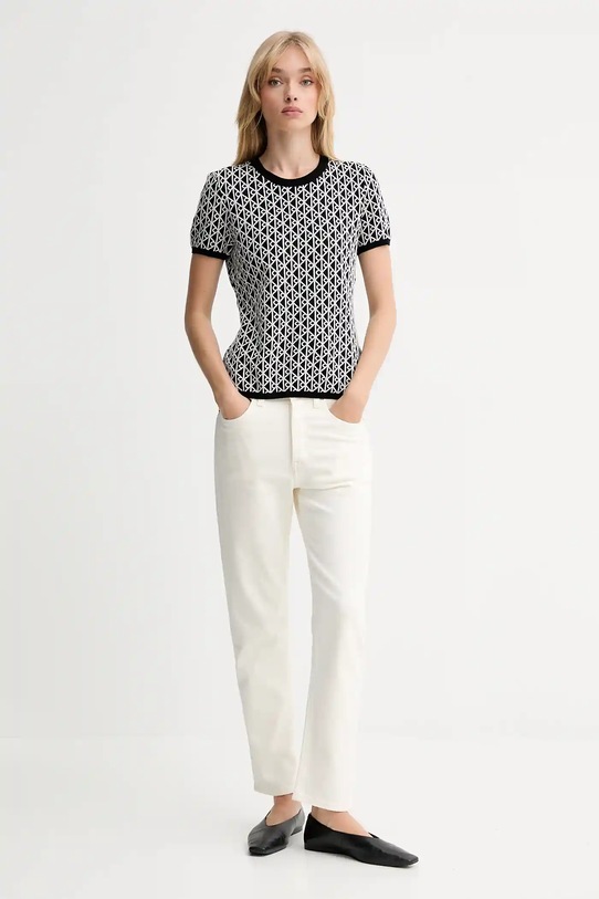 Calvin Klein tricou LV044D313G alb AW25