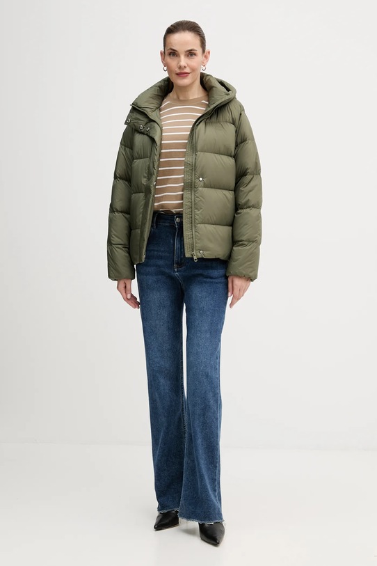 Barbour t-shirt bawełniany FAYE LML0900 beżowy AW25