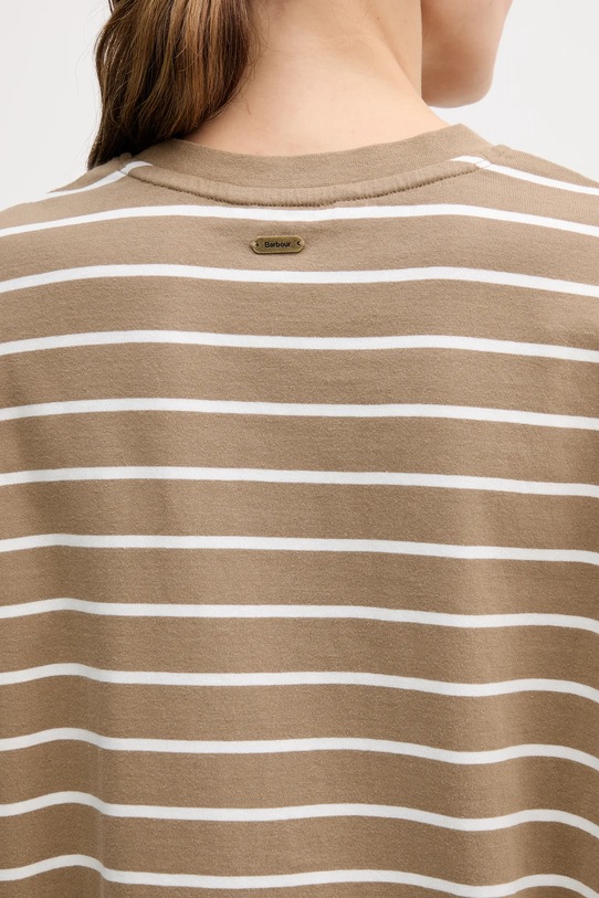 Barbour t-shirt bawełniany FAYE LML0900 beżowy