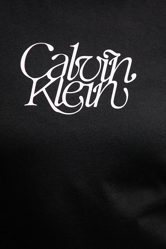 Бавовняна футболка Calvin Klein Jeans LV047D210G чорний
