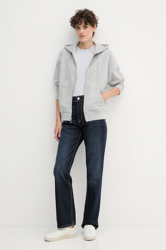 Бавовняна футболка Calvin Klein Jeans LV047D211G фіолетовий AW25