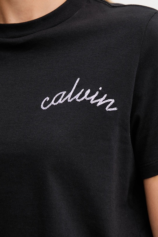 Calvin Klein Jeans t-shirt bawełniany LV047D882G czarny
