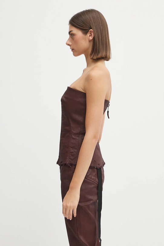 Топ Rick Owens DRKSHDW Bustier DS02E7129.SDSW червен AW25
