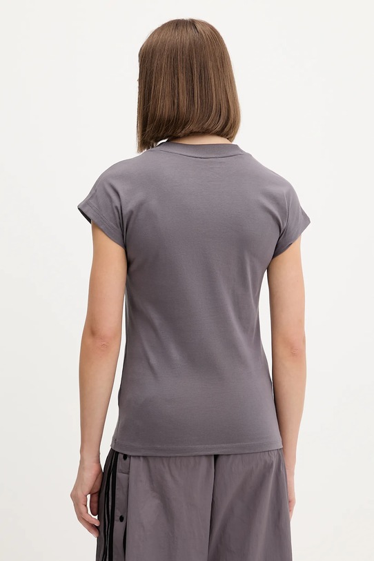 Одежда Хлопковая футболка adidas Essentials Linear JC8236 серый