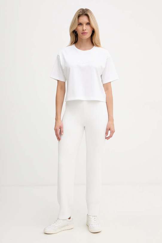 MICHAEL Michael Kors t-shirt bawełniany MF551TR2ZU biały AW25