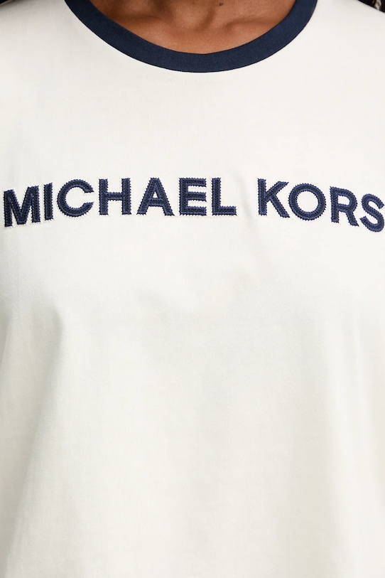 MICHAEL Michael Kors t-shirt bawełniany MF551WN2ZU beżowy