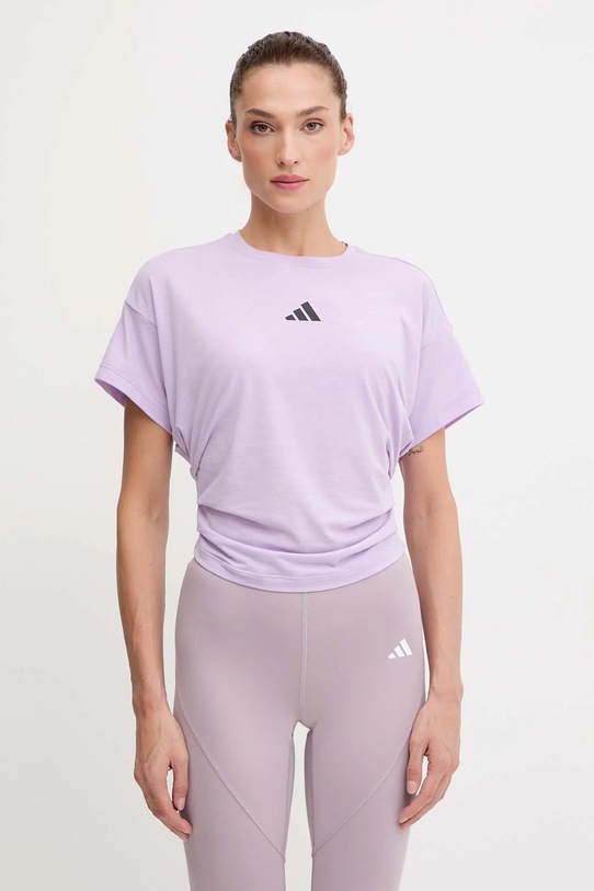 adidas Performance t-shirt treningowy Power fioletowy JX1191